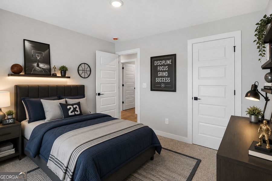 Furnished interior view inside a new home in The Fairways at Mirror Lake, Villa Rica (Image 31).
