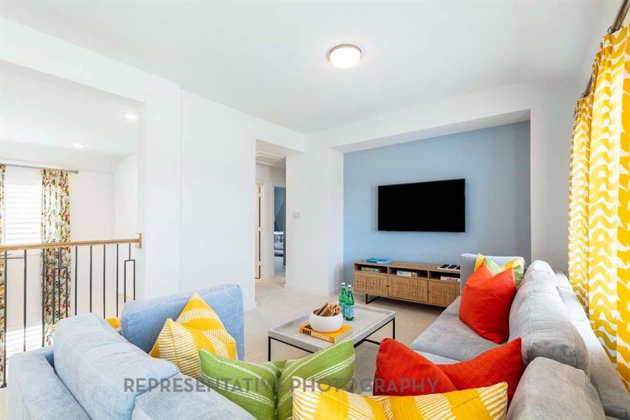 Furnished interior view inside a new home in Wellington: 40ft. lots, Haslet (Image 16). Furnished interior view inside a new home in Wellington: 40ft. lots, Haslet (Image 16).