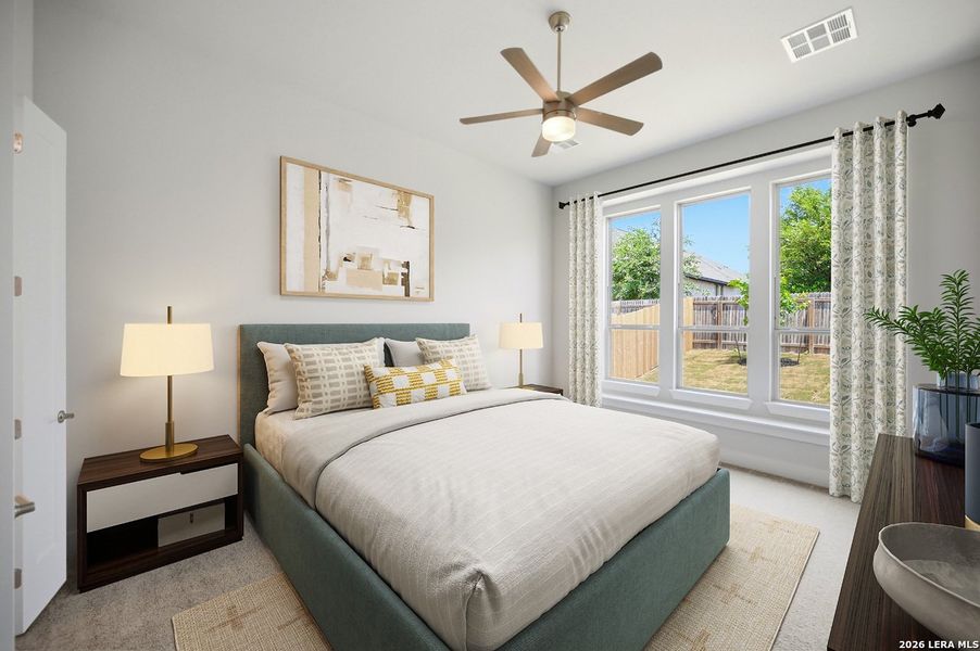 Furnished interior view inside a new home in Weston Oaks, San Antonio (Image 4).