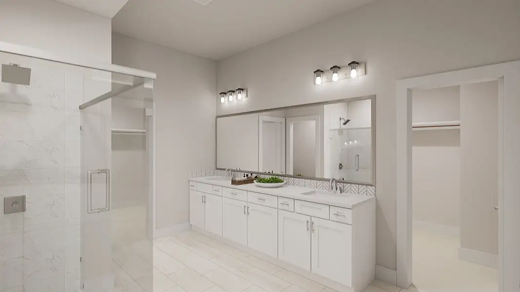 Furnished interior view inside a new home in Painted Tree, McKinney (Image 8).