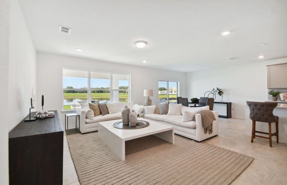 Furnished interior view inside a new home in Oakfield Lakes, Parrish (Image 13).