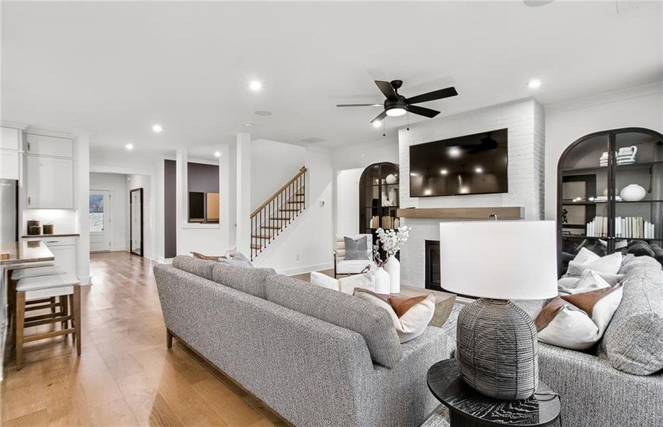 Furnished interior view inside a new home in Hunters Creek, Flowery Branch (Image 15).