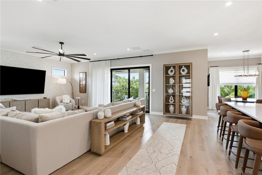 Furnished interior view inside a new home in , Belleair Beach (Image 60).