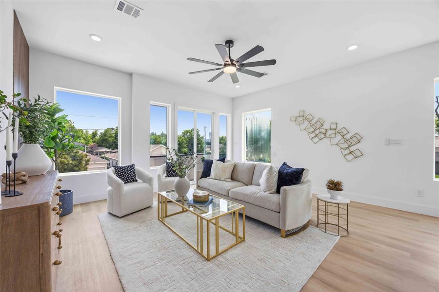 Furnished interior view inside a new home in , Houston (Image 17). Furnished interior view inside a new home in , Houston (Image 17).