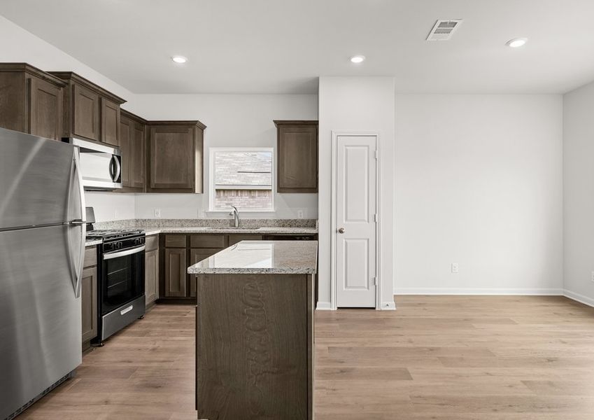 The kitchen has energy-efficient appliances. The kitchen has energy-efficient appliances.