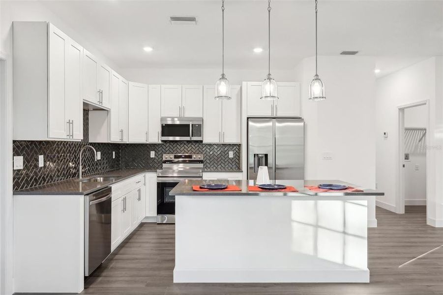Furnished interior view inside a new home in , Deland (Image 12).