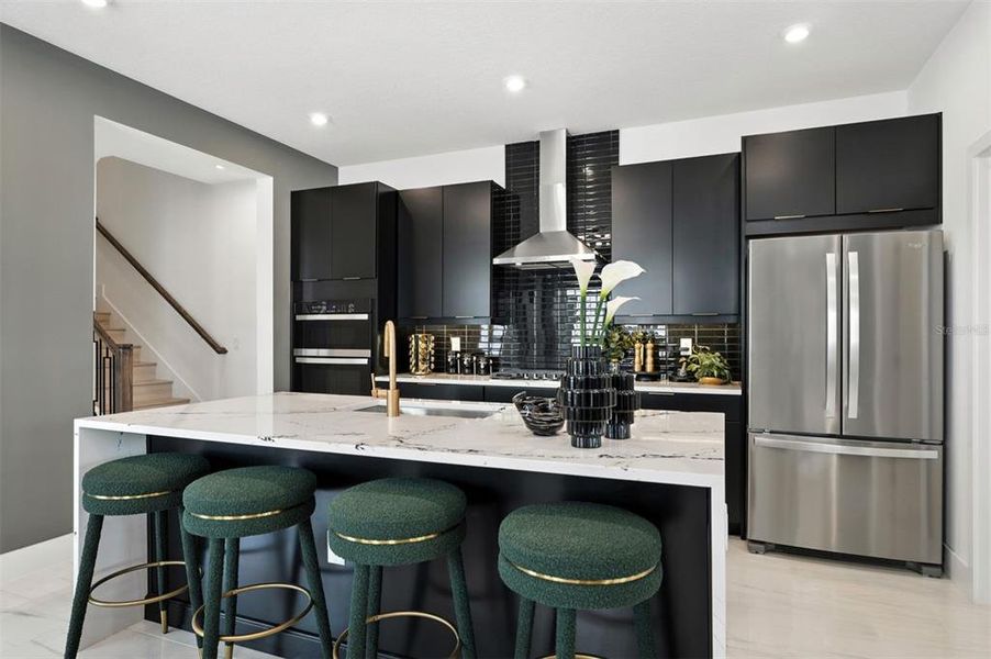 Furnished interior view inside a new home in Celebration - Island Village, Celebration (Image 8).