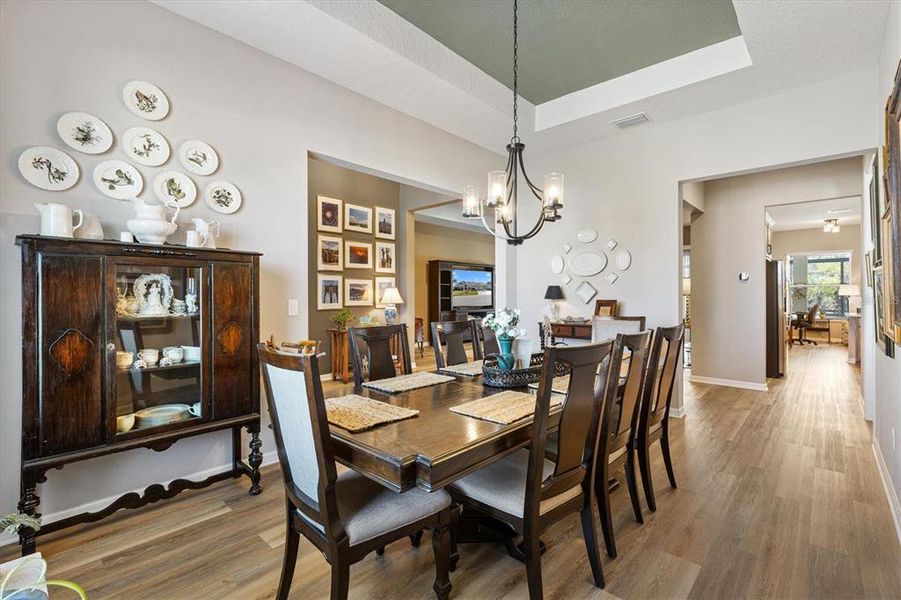 Furnished interior view inside a new home in , The Villages (Image 42).