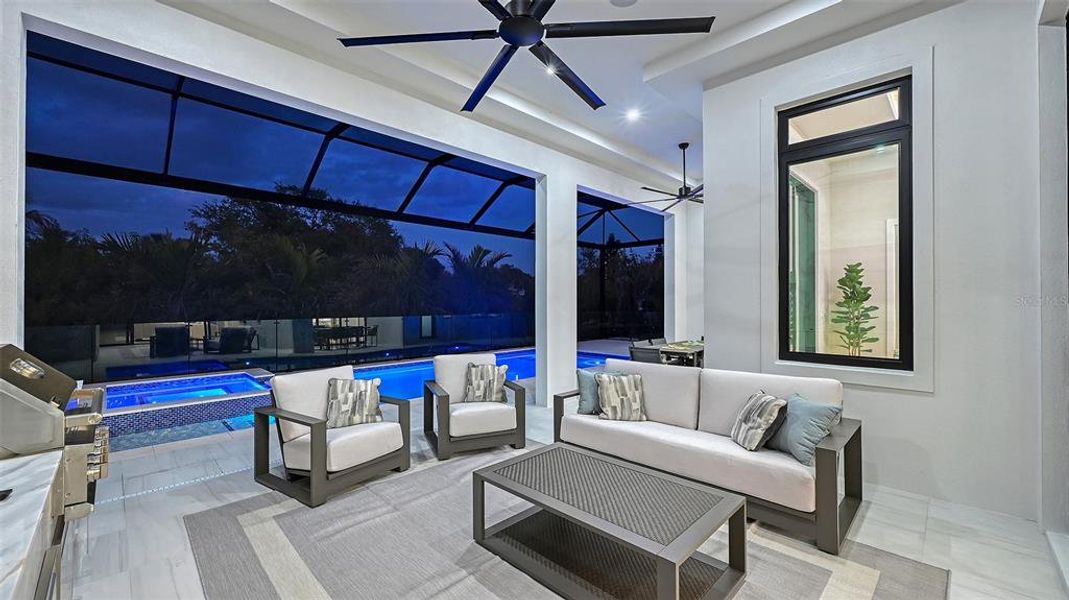 Exterior details and patio area of a home in , Sarasota (Image 23).