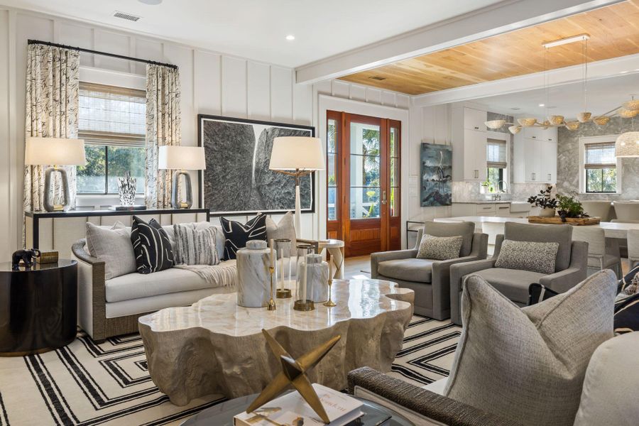 Furnished interior view inside a new home in , Sullivan's Island (Image 15).