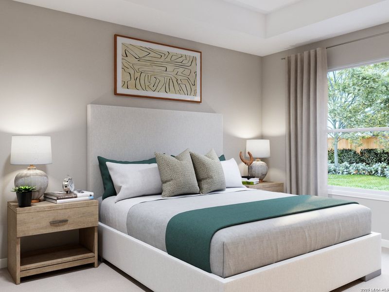 Furnished interior view inside a new home in Cinco Lakes, San Antonio (Image 27).