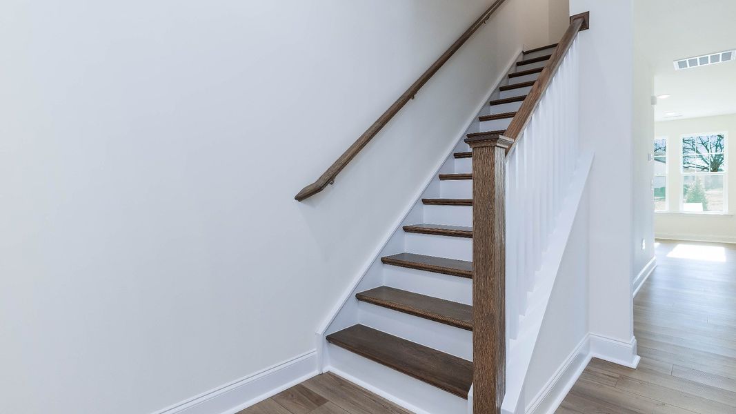 Furnished interior view inside a new home in Battle Bridge, Raleigh (Image 22).