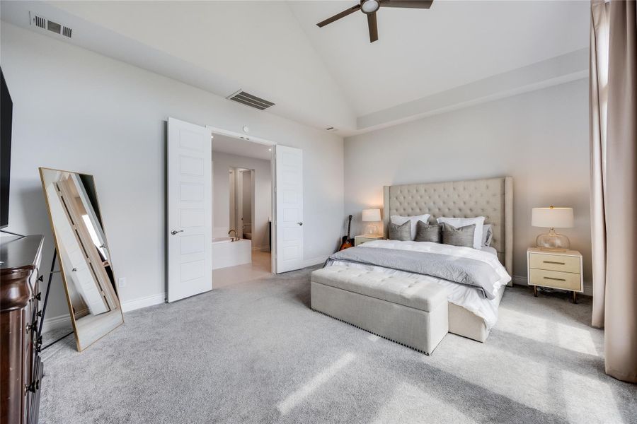 Furnished interior view inside a new home in Santa Rita Ranch 90', Liberty Hill (Image 24). Furnished interior view inside a new home in Santa Rita Ranch 90', Liberty Hill (Image 24).