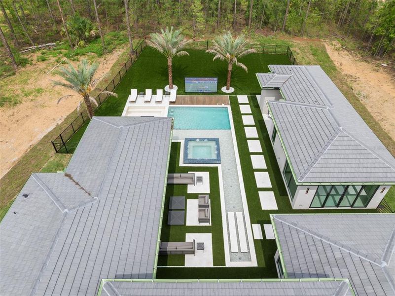 Front exterior of a new home in , Montverde, FL, highlighting curb appeal (Image 35).