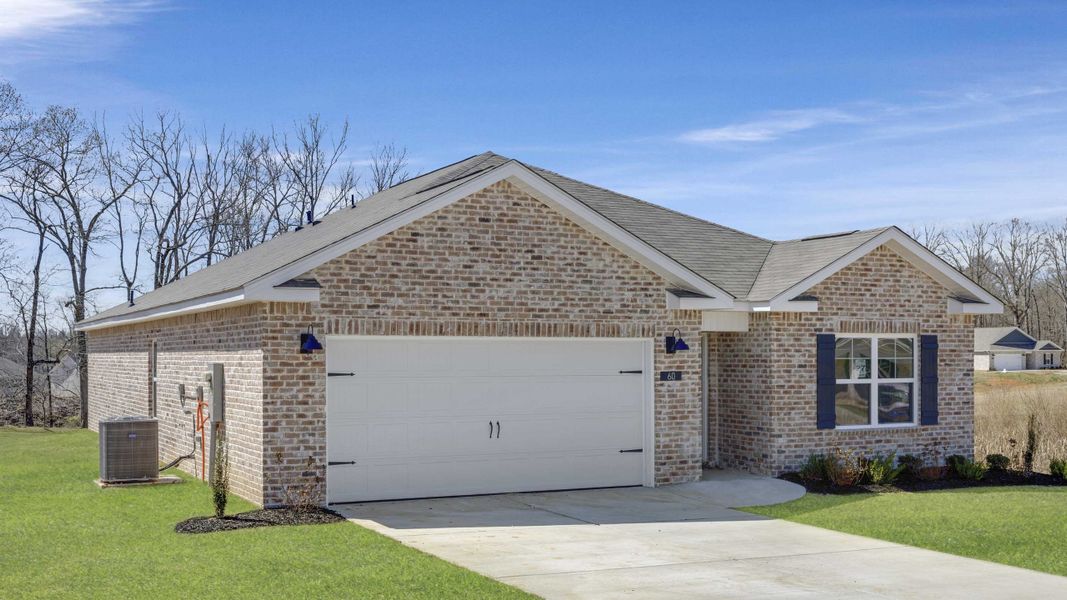 Front exterior of a new home in Bailey Park, Fayetteville, TN, highlighting curb appeal (Image 17).