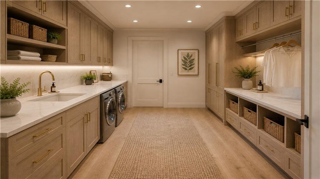 Furnished interior view inside a new home in , Alpharetta (Image 10).