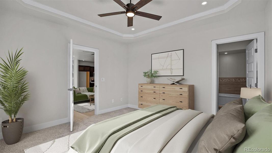 Furnished interior view inside a new home in , Grand Junction (Image 9). Furnished interior view inside a new home in , Grand Junction (Image 9).