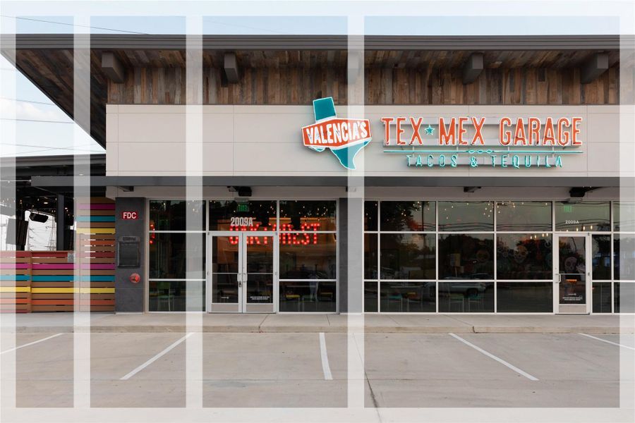 Valencia’s Tex-Mex Garage is located in the heart of Oak Forest offering Tex-Mex & Margarita’s in a vibrant, upbeat, open-air environment. Valencia’s Tex-Mex Garage is located in the heart of Oak Forest offering Tex-Mex & Margarita’s in a vibrant, upbeat, open-air environment.