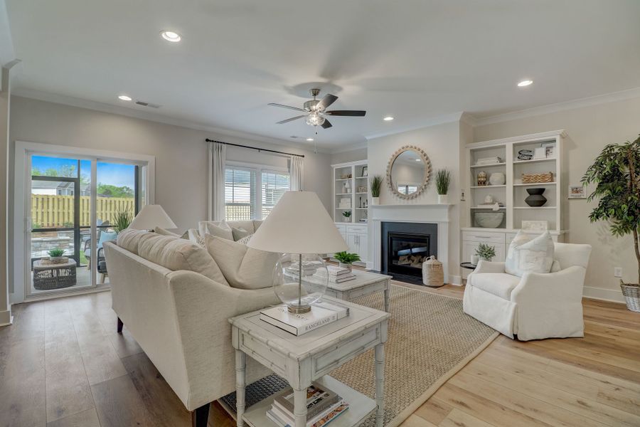 Representative furnished interior of a home built from the Brantley II by Great Southern Homes in Collins Cove, Chapin (Image 47).