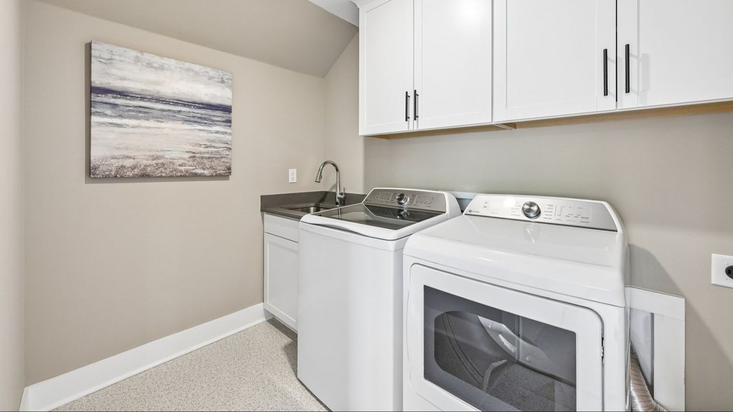 The Jordan Plan by DRB Homes in Farms at Bellingham, Mooresville, NC - Laundry The Jordan Plan by DRB Homes in Farms at Bellingham, Mooresville, NC - Laundry