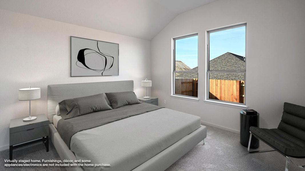 Furnished interior view inside a new home in Crosswinds, Kyle (Image 11).