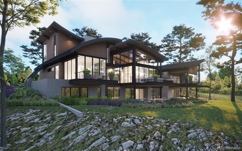 Exterior details and patio area of a home in The Club At Ravenna, Littleton (Image 3).