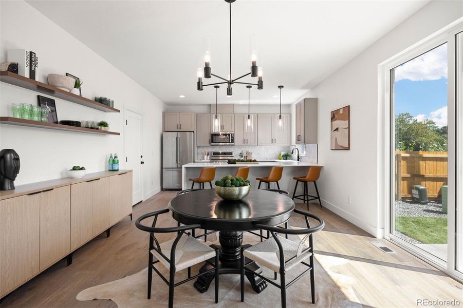 Furnished interior view inside a new home in , Wheat Ridge (Image 38).