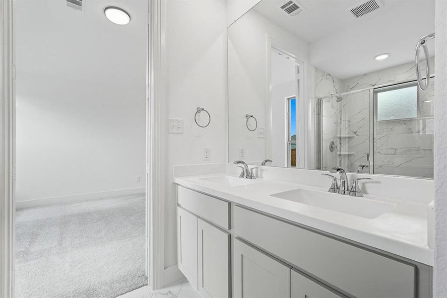 Furnished interior view inside a new home in Waterscape: 40ft. lots, Royse City (Image 8). Furnished interior view inside a new home in Waterscape: 40ft. lots, Royse City (Image 8).