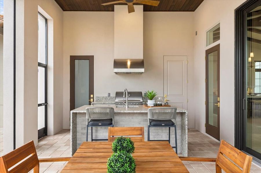 Exterior details and patio area of a home in , Montverde (Image 28).