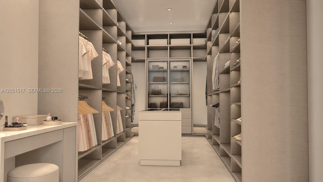 Furnished interior view inside a new home in , Miami (Image 12).