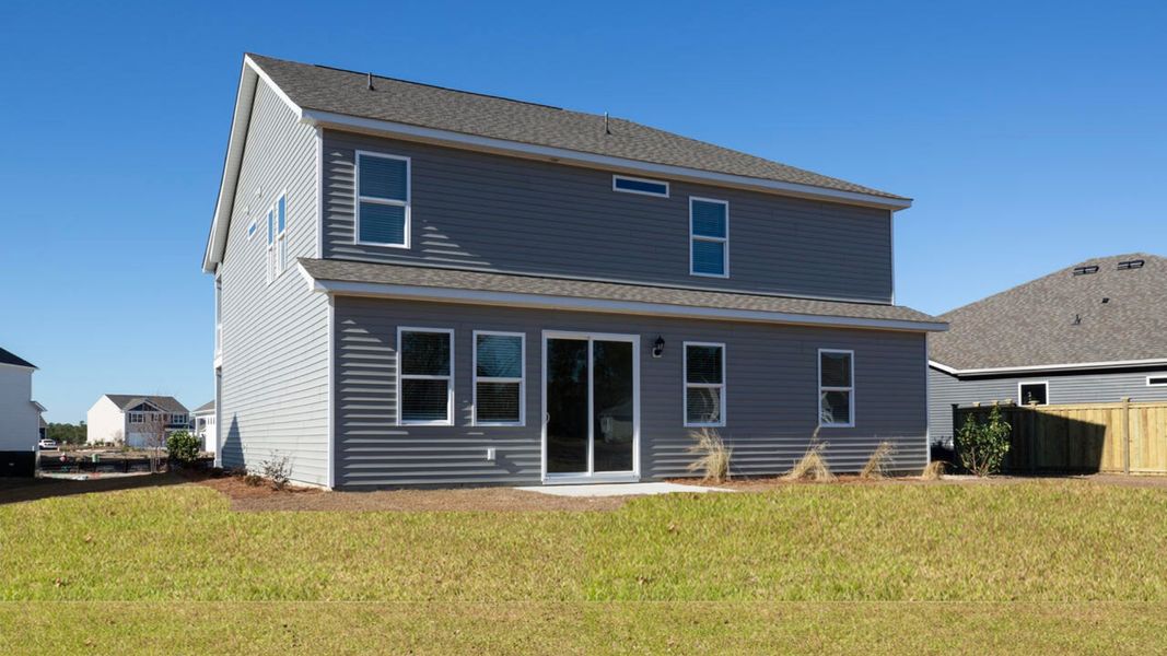 Representative exterior details of a home built from the TILLMAN by D.R. Horton in Surfside Landing, Hubert (Image 24).