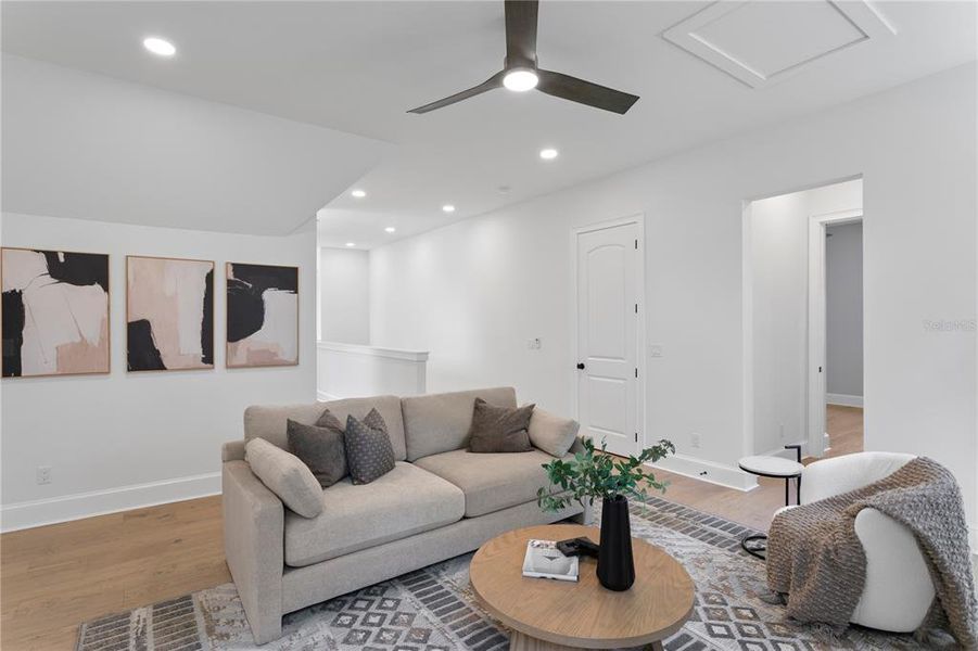 Furnished interior view inside a new home in , Tampa (Image 43).