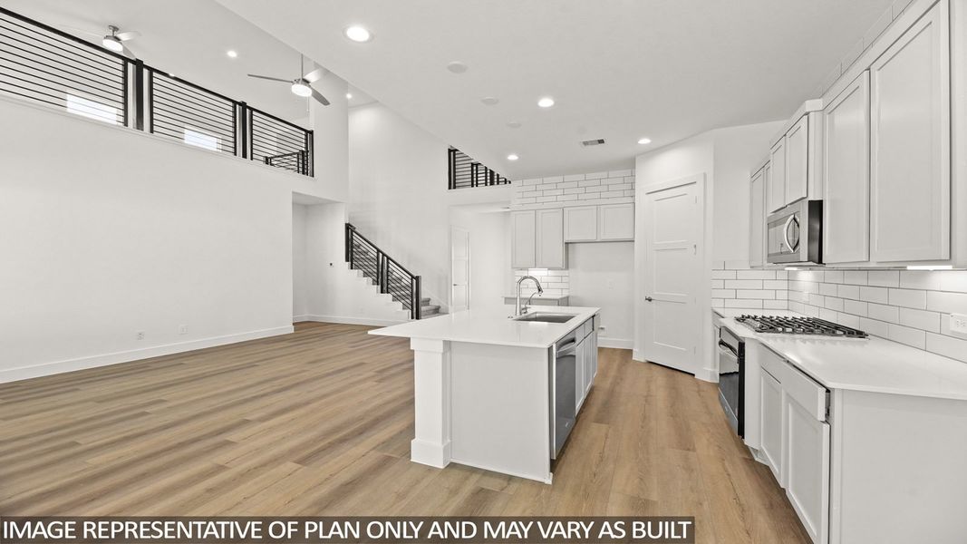 Representative furnished interior of a home built from the Tourmaline by D.R. Horton in Mill Creek Estates, Magnolia (Image 9).