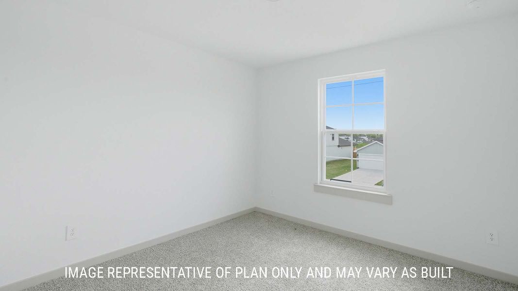 Representative unfurnished interior of a home built from the Mitchell by D.R. Horton in China Grove, China (Image 31).