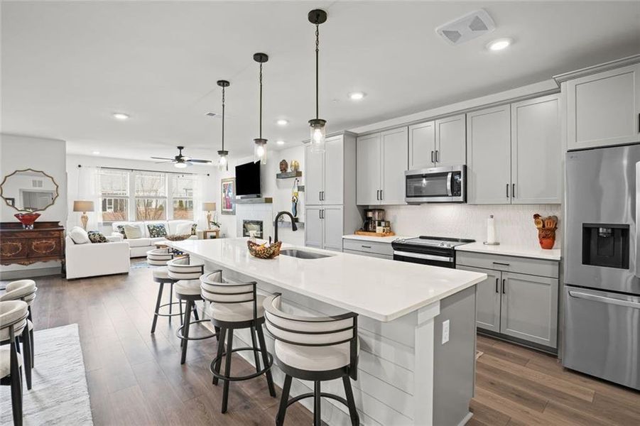 Furnished interior view inside a new home in , Cumming (Image 10).