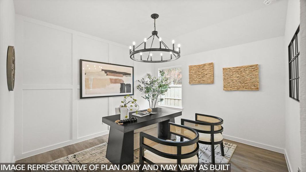 Furnished interior view inside a new home in Granger Pines, Conroe (Image 3).