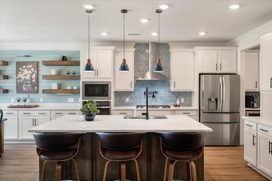 Furnished interior view inside a new home in The Enclave at French Quarter Creek, Huger (Image 38).