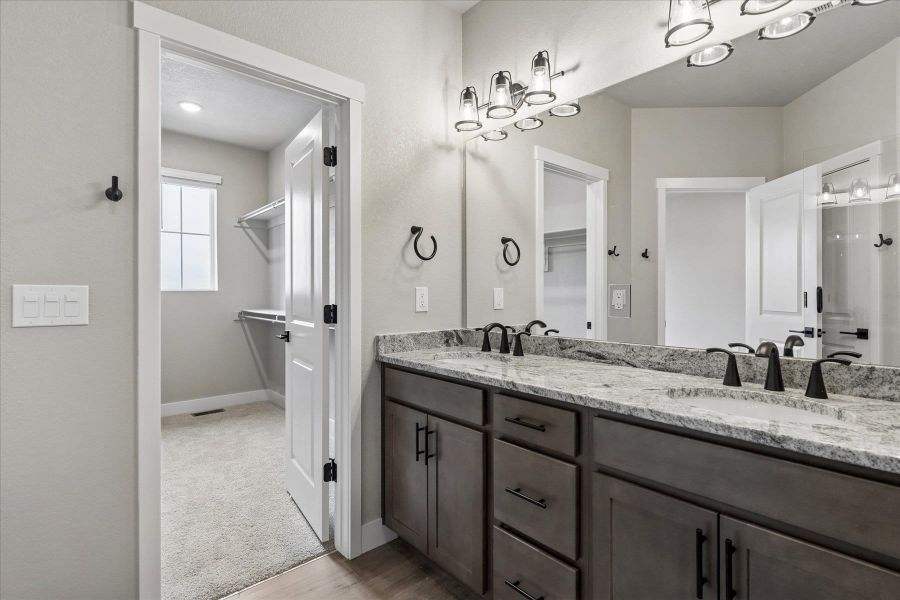 Furnished interior view inside a new home in Aspen Meadows, Colorado Springs (Image 15). Furnished interior view inside a new home in Aspen Meadows, Colorado Springs (Image 15).