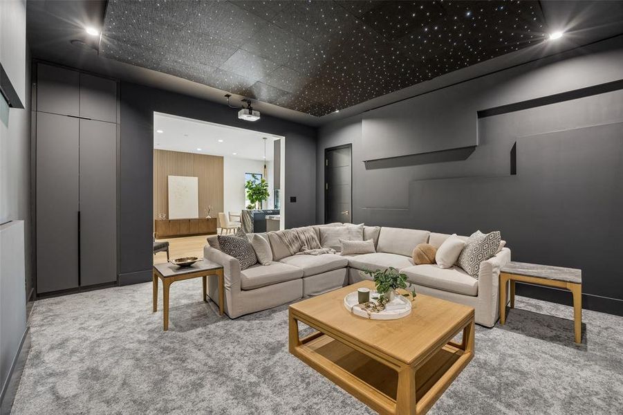 First floor media room