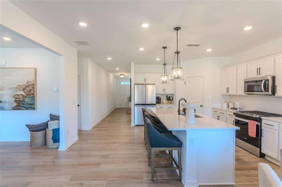 Furnished interior view inside a new home in The Pointe at Heron Bay, Locust Grove (Image 15).