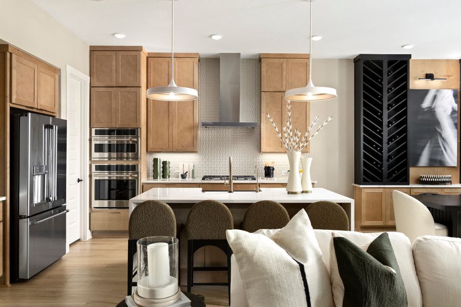 Representative furnished interior of a home built from the McKinney by Tri Pointe Homes in Lariat, Liberty Hill (Image 22).