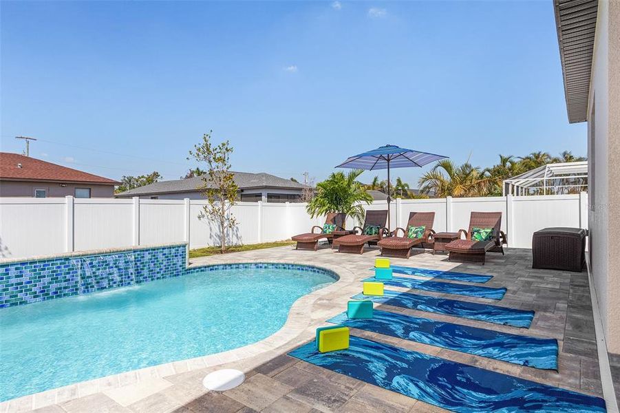 Exterior details and patio area of a home in , Cape Coral (Image 29). Exterior details and patio area of a home in , Cape Coral (Image 29).