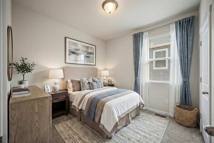 Furnished interior view inside a new home in Ridge at Lorson Ranch, Colorado Springs (Image 17).