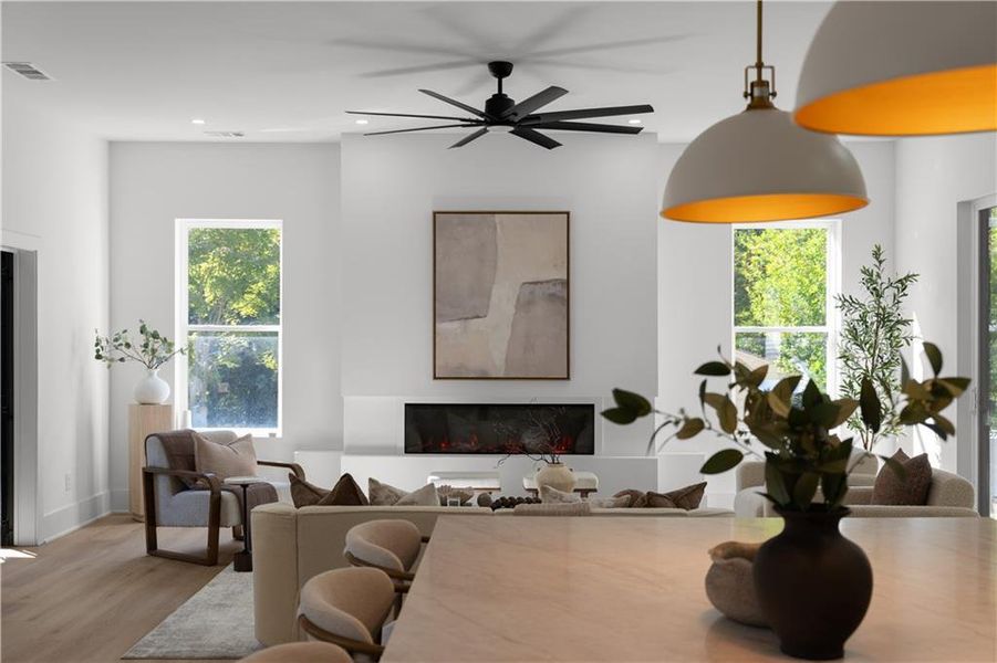 Furnished interior view inside a new home in , Atlanta (Image 18).