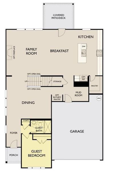 2D floor plan layout of this home in Eastlyn Crossing, Flowery Branch, GA (Image 3). 2D floor plan layout of this home in Eastlyn Crossing, Flowery Branch, GA (Image 3).