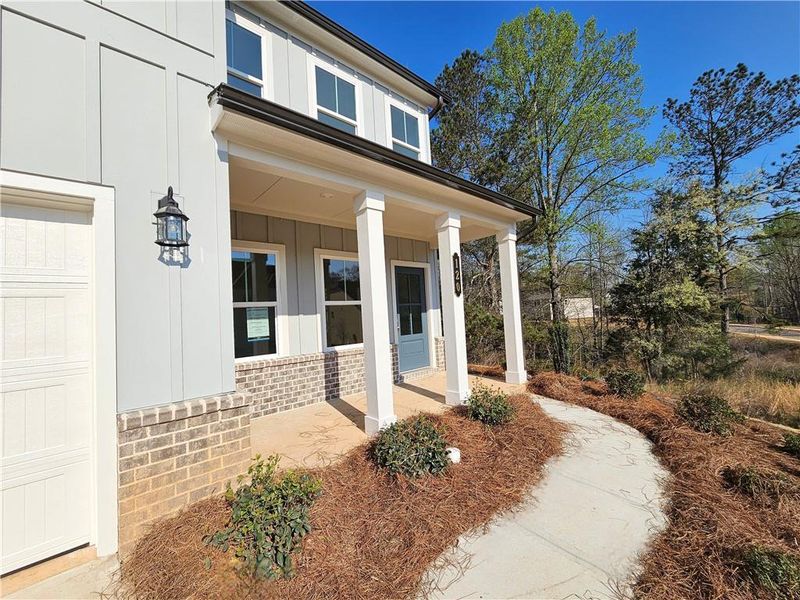 Exterior details and patio area of a home in The Estates at Casteel, Bethlehem (Image 3).