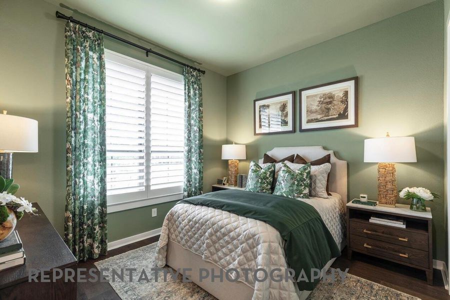 Furnished interior view inside a new home in Legacy, League City (Image 18).