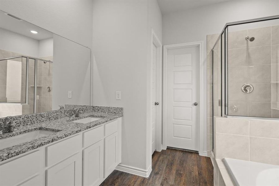 Furnished interior view inside a new home in Retreat at Fossil Creek, Fort Worth (Image 3). Furnished interior view inside a new home in Retreat at Fossil Creek, Fort Worth (Image 3).