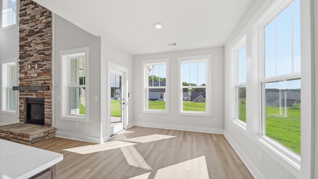 Furnished interior view inside a new home in Kayfield at Midway, Anderson (Image 14).