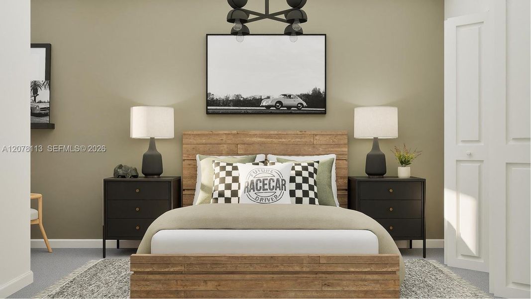 Furnished interior view inside a new home in Breezewood, Miami (Image 6).